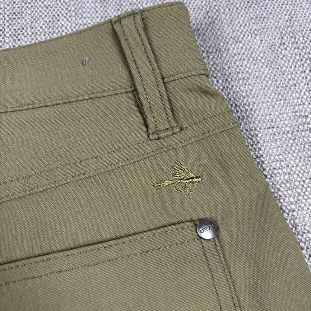 Orvis Men’s Tech Cargo Pants 34x30 Olive Green “Cordura” Stretch Gorpcore Nylon - Picture 10 of 11